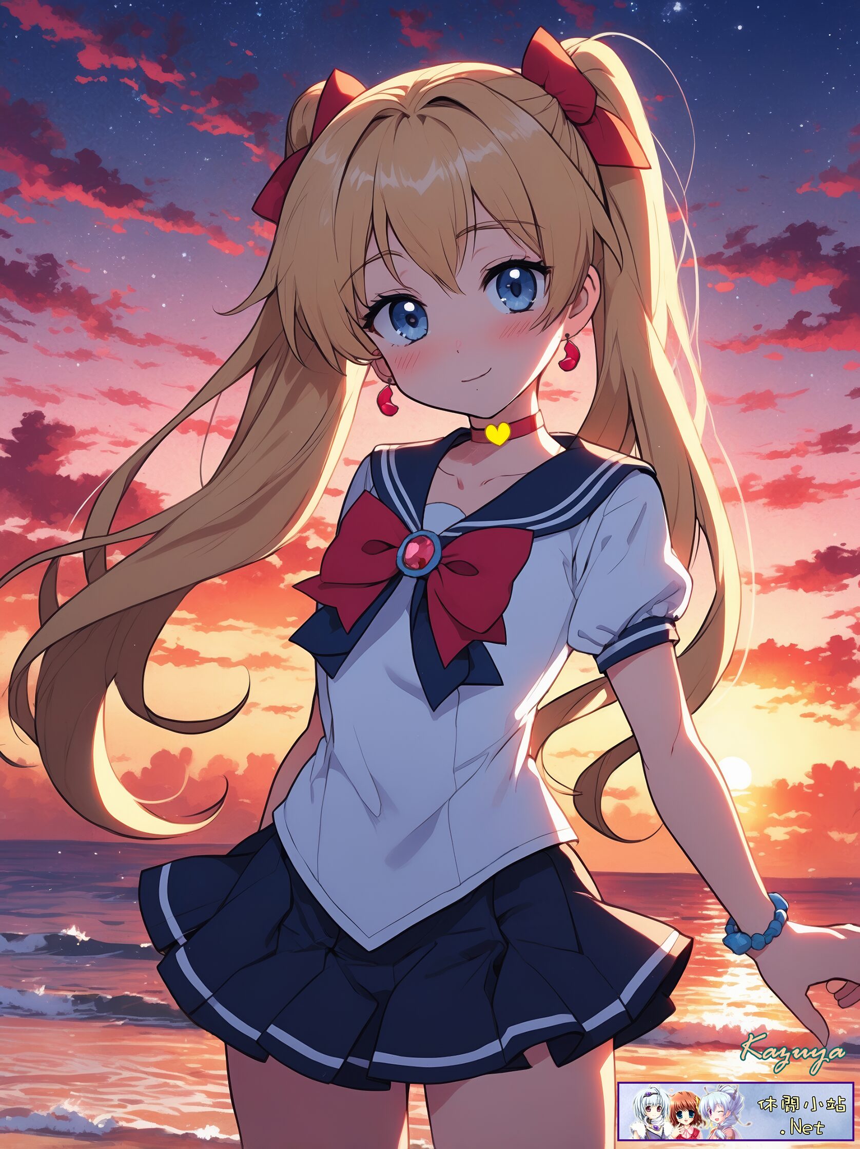 Cute girl with Sailormoon suit Cute girl with Sailormoon suit