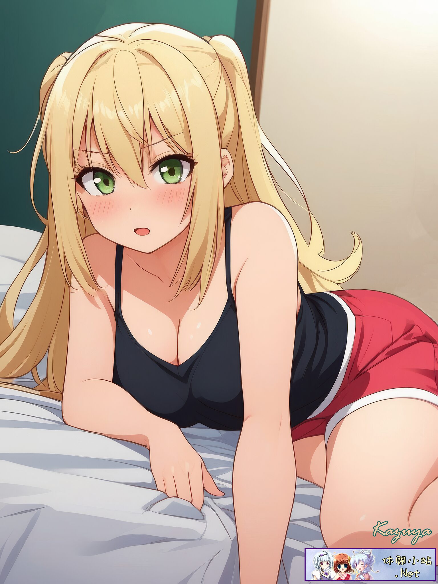 Hibiki Sakura lying on the bed Hibiki Sakura lying on the bed