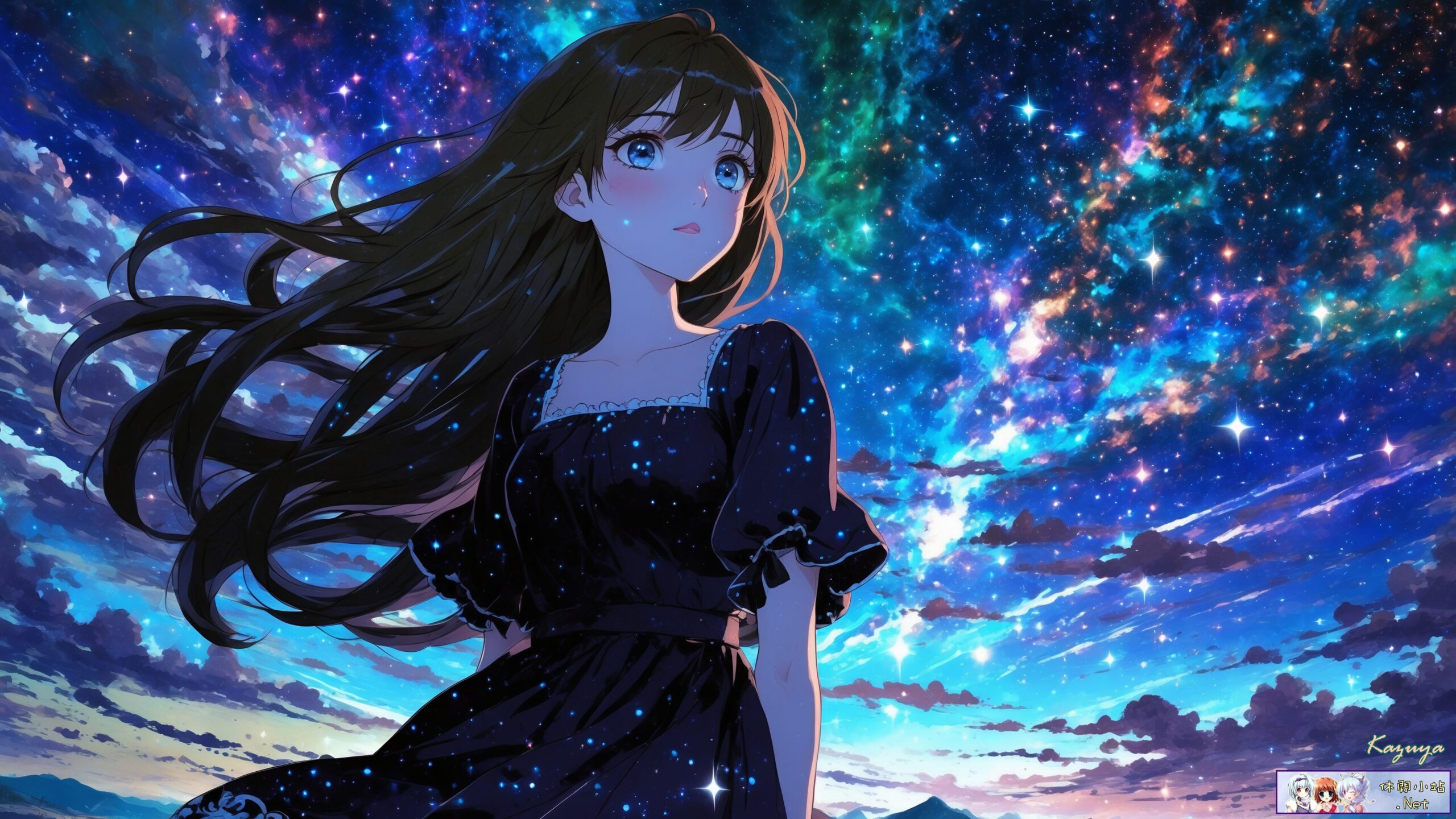 Fantasy girl with Milky Way sense Fantasy girl with Milky Way sense