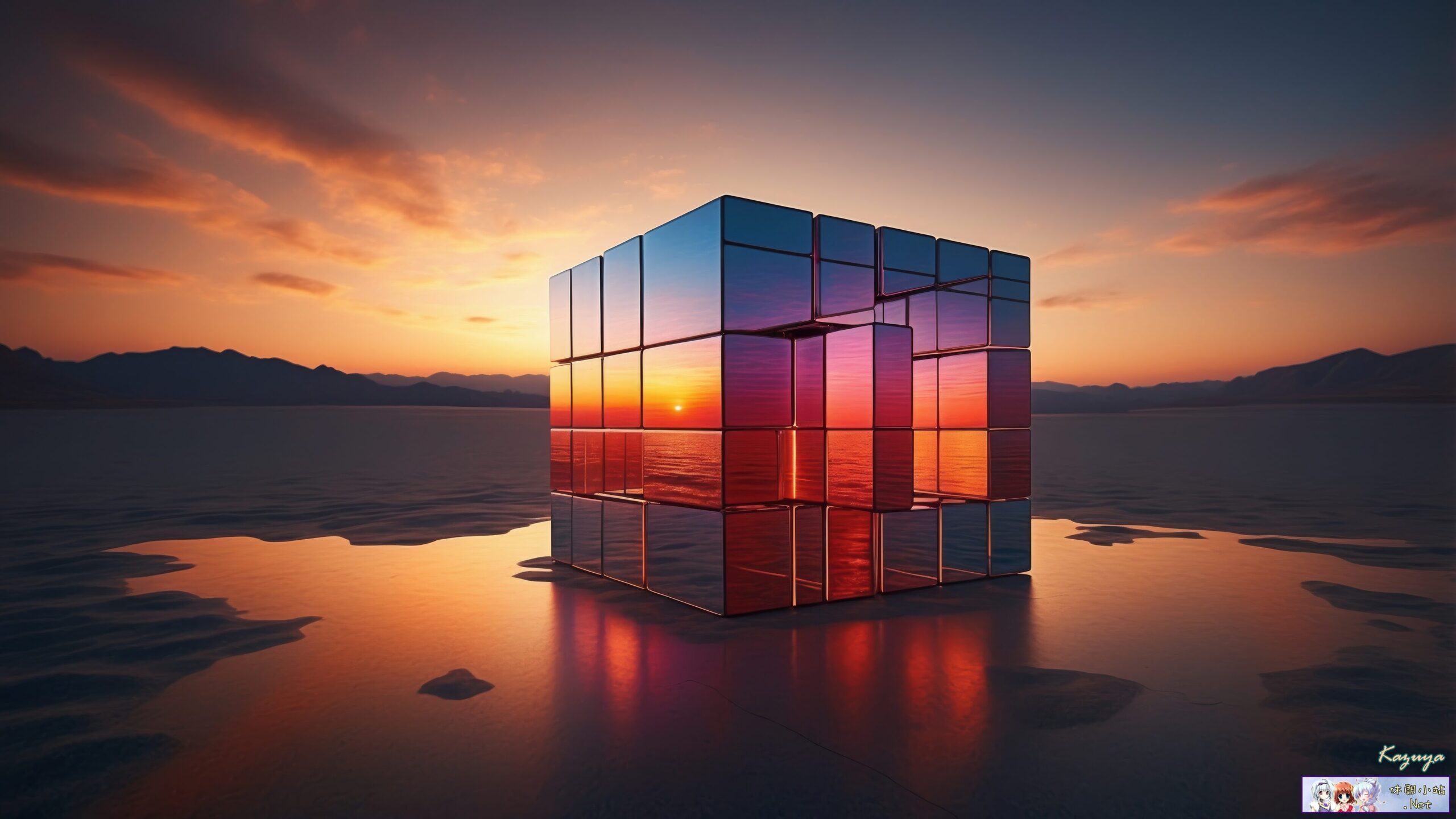 Cube with realism effect Cube with realism effect