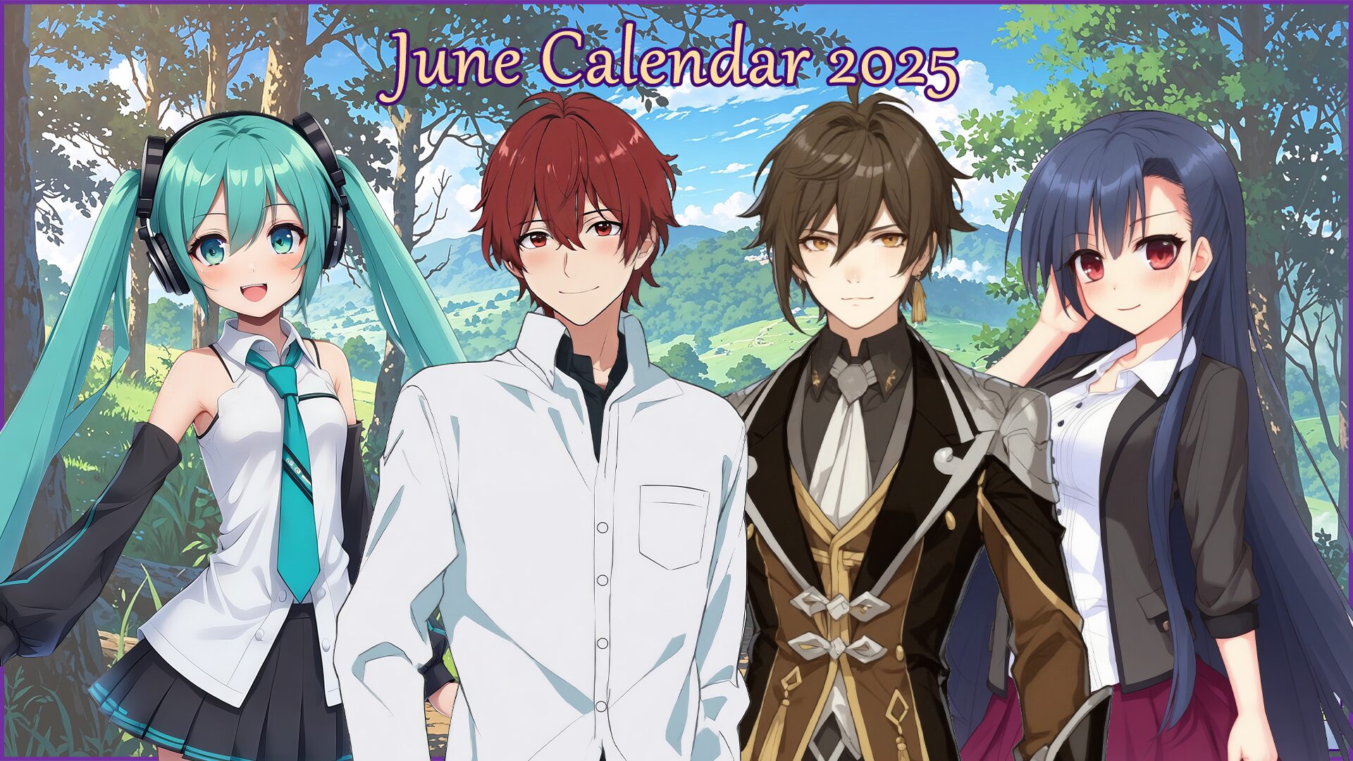 The June 2025 calendar released The June 2025 calendar released